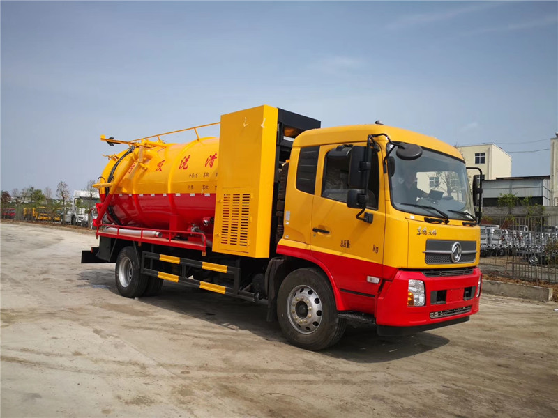 市政專用，東風22噸搶修吸污車罐體一體成型，自吸自排不變形